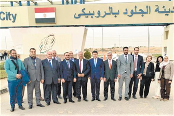 مدينة الجلود بالروبيكى تستقبل وفدا ليبيا 