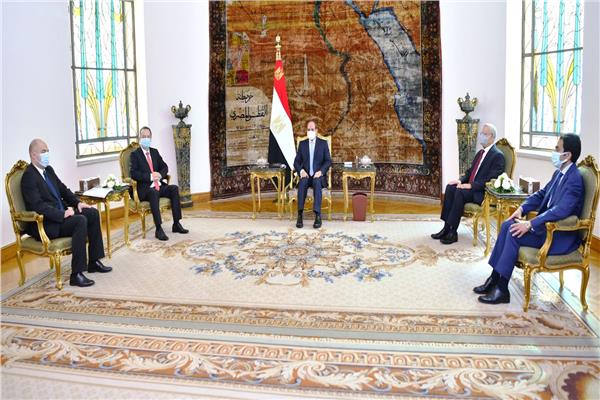الرئيس السيسي خلال اللقاء