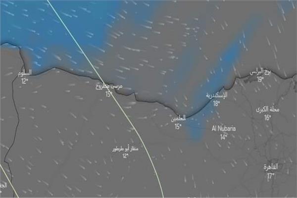 امطار خفيفة الى متوسطة على مناطق من السواحل الشمالية