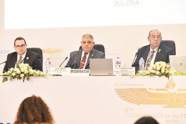 جانب من المناقشات خلال الجلسة الخاصة لعرض تجربة مصر فى مكافحة الفساد