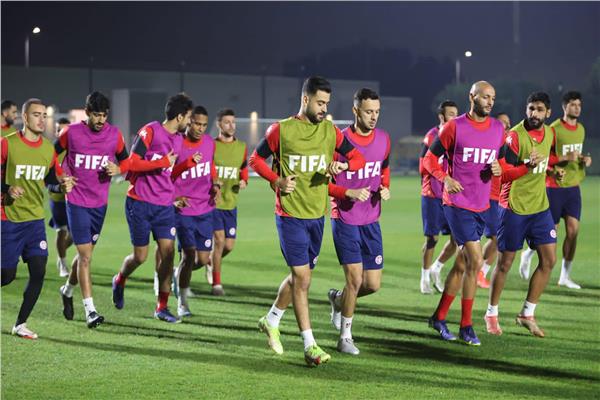 جانب من تدريبات منتخب تونس