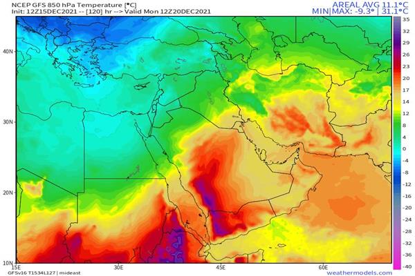 منخفض قطبي مصحوب بجبهة هوائيه باردة