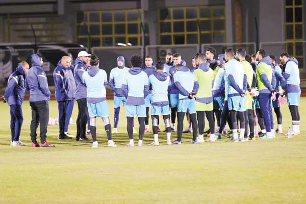    استعدادات المنتخب لمباراة قطر على الميدالية البرونزية لكأس العرب