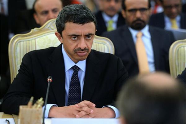 وزير الخارجية الاماراتي 