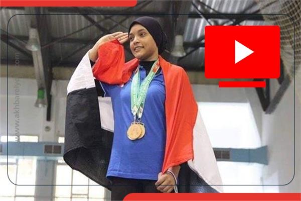 نعمة سعيد لاعبة منتخب رفع الأثقال المصري