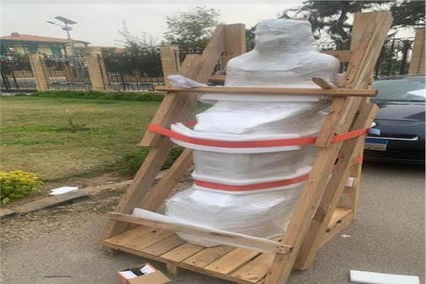 المتحف المصري الكبير يستقبل 23 قطعة أثرية ضخمة