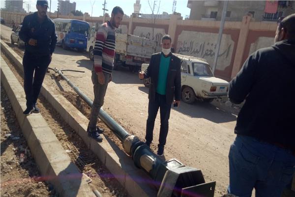 تركيب أعمدة ديكورية حديثة ومطورة بأشمون 