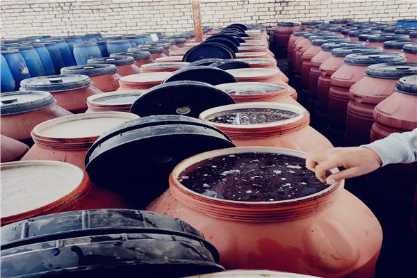 ضبط  18  طن مخلل داخل مصانع بدون ترخيص خلال حملة تموينية بوادى النطرون 