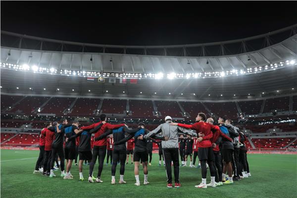 جانب من مران الأهلي