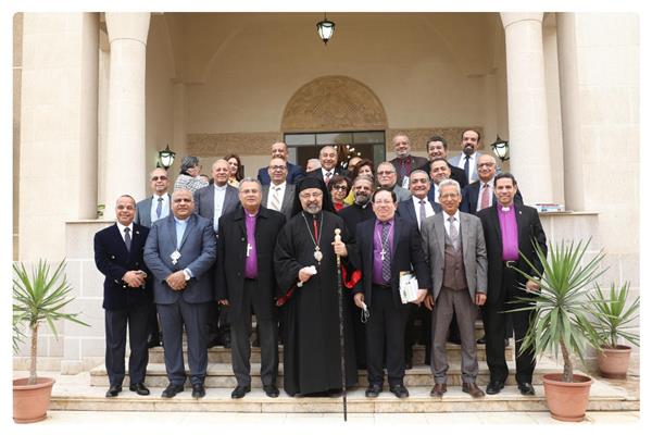  استقبال وفد من قيادات الطائفة الإنجيلية