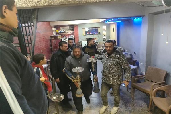 حملة انضباط وإزالة إشغالات ومصادرة شيش خلال حملة موسعة ببشتيل