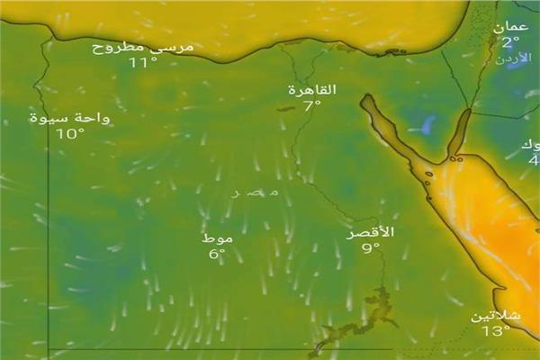 البلاد تقع تحت تأثير مرتفع جوى
