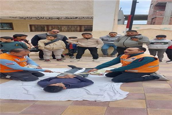 إسعاف دمياط تنظم دورات تدريبية حول  إنعاش القلب الرئوي