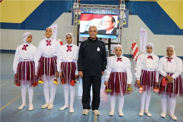 رئيس جامعة المنوفية خلال الاحتفالية 