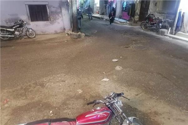 أمطارغزيرة وبرق ورعد بسماء المنيا 