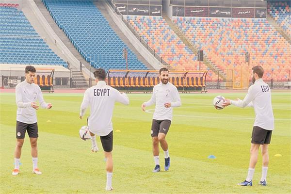 إحدى تدريبات المنتخب
