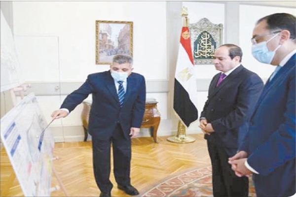  الرئيس السيسى فى قناة السويس بعد تعويم إيفرجرين
