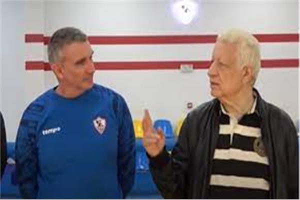 كارتيرون مع رئيس الزمالك