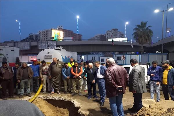 «مياه المنوفية»: الانتهاء من إصلاح كسر مفاجئ بخط مياه بشبين الكوم 