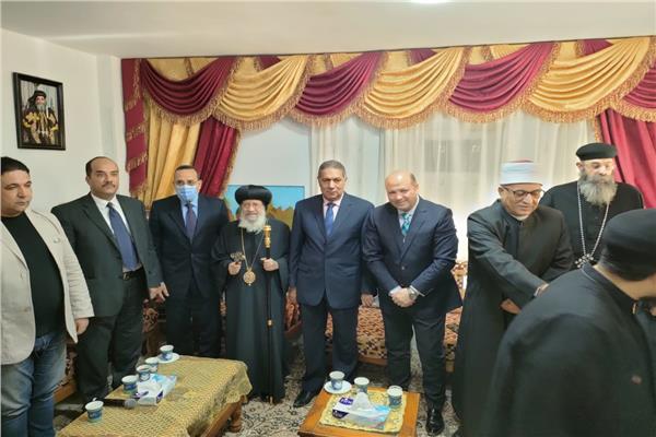 شوشه  والقيادات التنفيذية والاسلامية يهنئون المسيحيين في سيناء بعيد الميلاد 