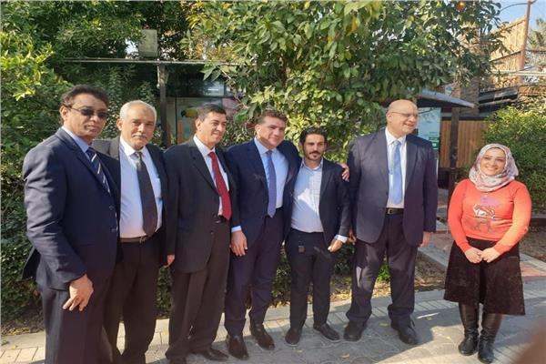 الوفد المصري المشارك بالتدريب خلال زيارته للعراق 
