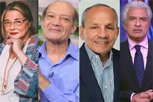 وائل الإبراشي، وإبراهيم حجازي وأحمد الحجارومها أبو عوف