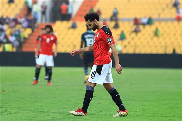 محمد صلاح خلال المباراة