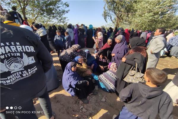 اهالى ضحايا حادث معدية اشمون 