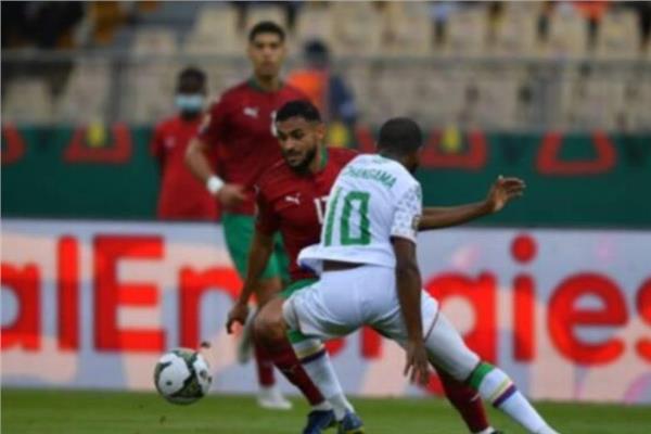 صورة من مباراة المغرب وجزر القمر