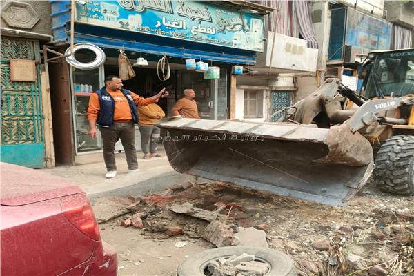استمرار متابعة خطة تطوير شوارع المنيرة الشرقية بـشمال الجيزة