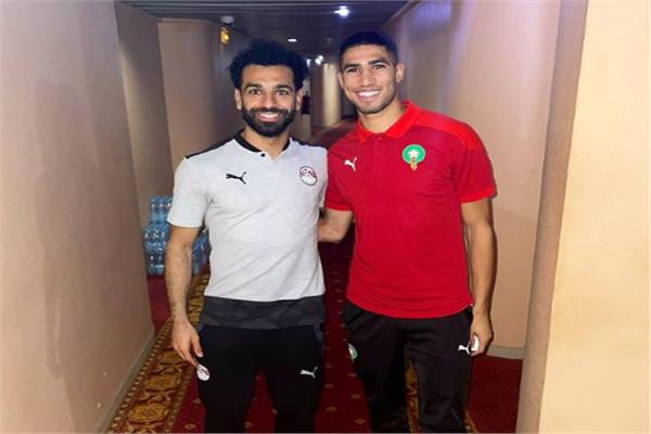 حكيمي ومحمد صلاح