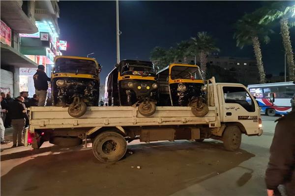 مصادرة مركبات التوك توك 
