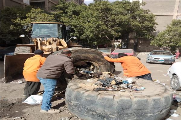 حملات نظافة مكثفة بأحياء المنطقة الجنوبية بالقاهرة 