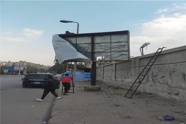 إزالة إشغالات الطرق بالمعادي