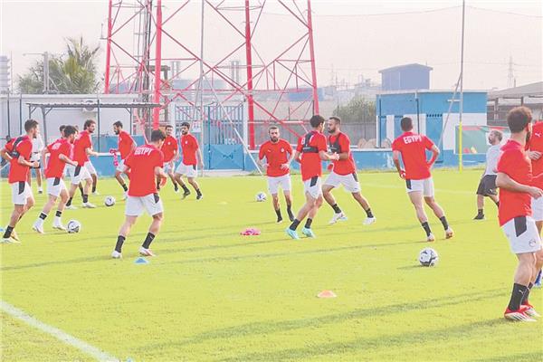 تدريبات المنتخب المصري إستعداداً للقاء كوت ديفوار