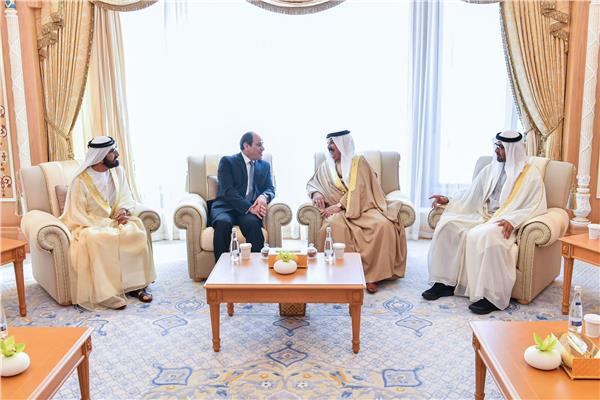 الرئيس السيسي خلال مشاركته بالجلسة الرباعية