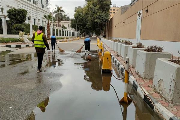 كسح تراكمات الأمطار