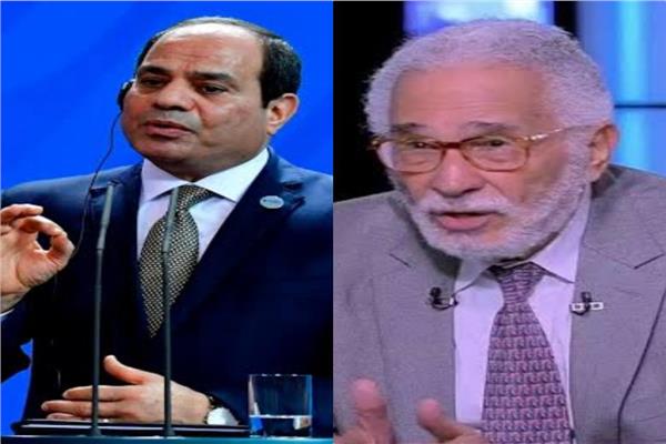 الرئيس عبد الفتاح السيسي والفنان عبد الرحمن أبو زهرة
