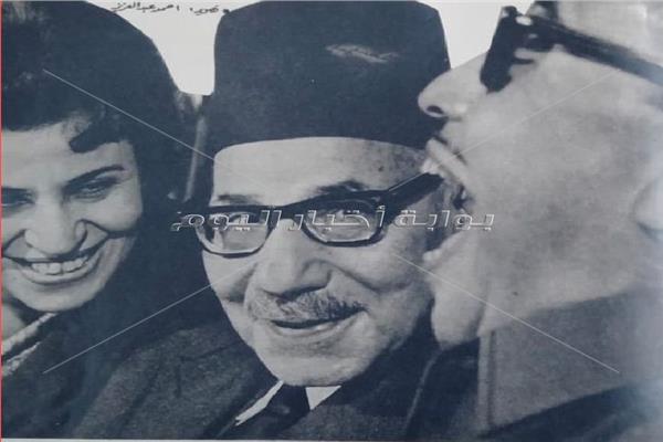 العالم الجليل زكي المهندس وابنه الفنان فؤاد المهندس - أرشيف أخبار اليوم