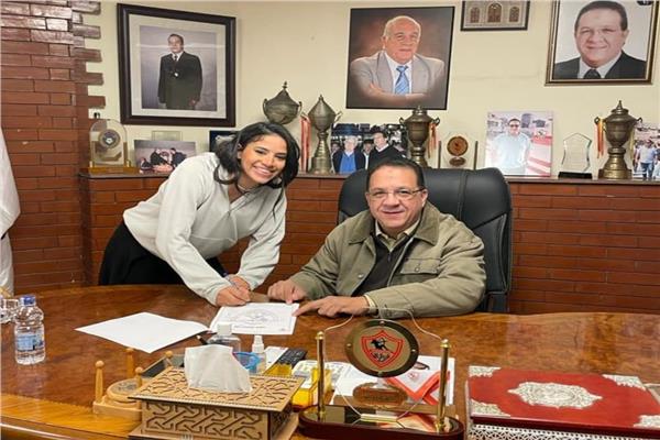 الزمالك يتعاقد مع أشرقت شريف بطلة أفريقيا للجمباز 