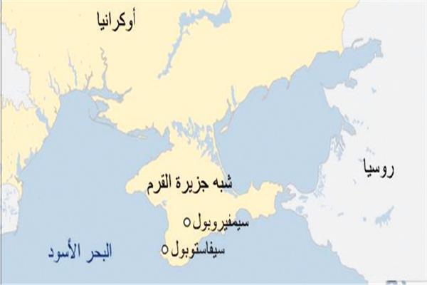 خريطة توضح مناطق الصراع على الحدود بين أوكرانيا وروسيا