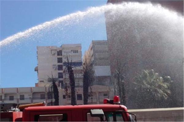السيطرة علي حريق أعلى سطح بمطار إمبابة 