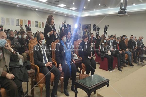 وزيرة الثقافة في حفل تأبين ياسر رزق
