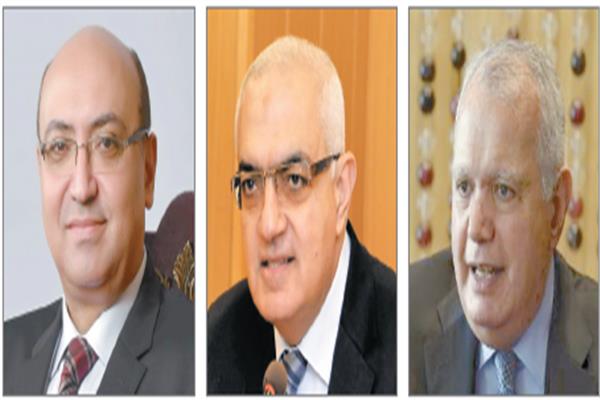 السفير محمد العرابى  د. أشرف عبد الباسط  د. محمد عطية