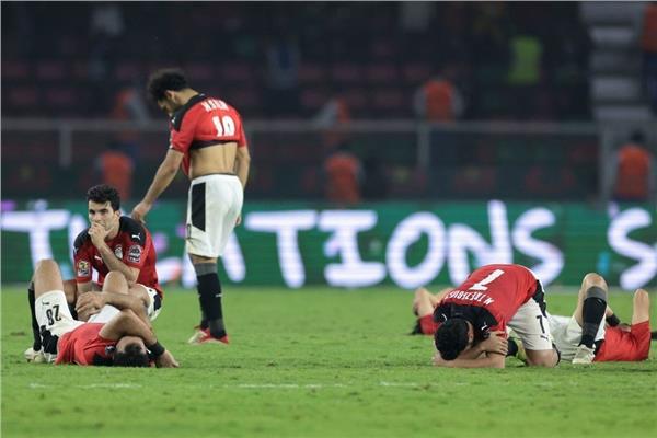 حزن لاعبي منتخب مصر
