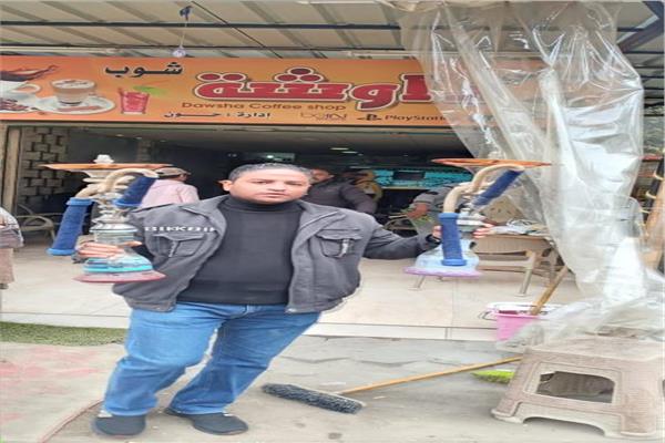 رفع اشغالات المقاهي