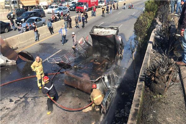 انفجار صهريج غاز في لبنان أدى إلى أضرار مادية جسيمة 