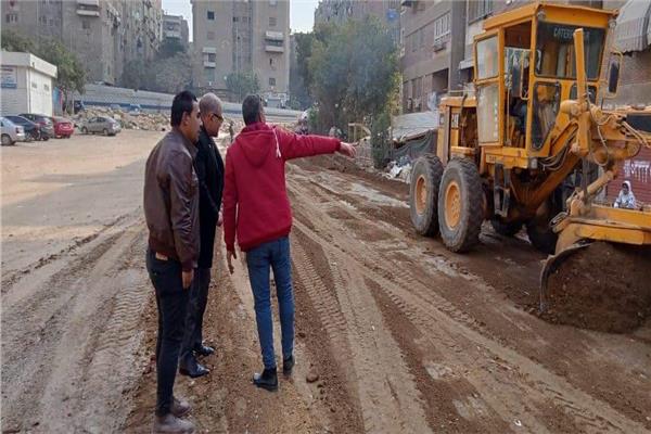 رصف شوارع البساتين