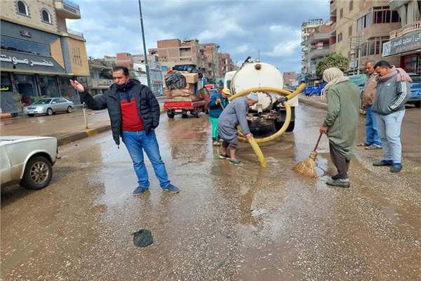 محافظ المنوفية :التعامل الفوري في شفط تراكمات مياه الأمطار