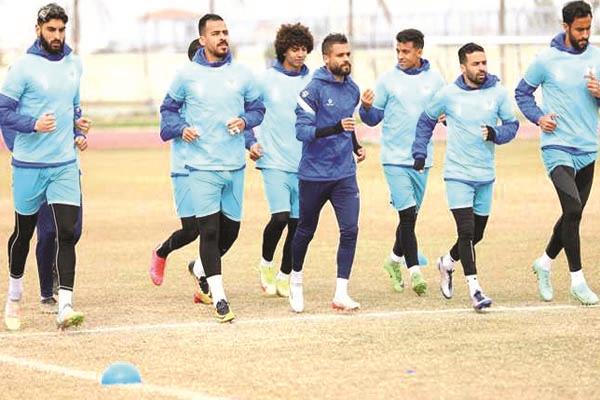 تدريبات المصرى الأخيرة استعداداً لمواجهة مازيمبى بالكونفدرالية